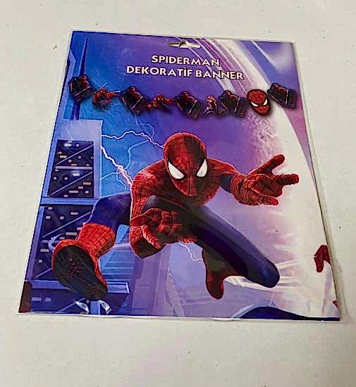 Happyland Örümcek Adam Dekoratif Banner