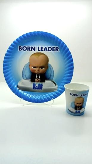 Happyland Patron Bebek Born Leader Temalı Tabak Ve Bardak