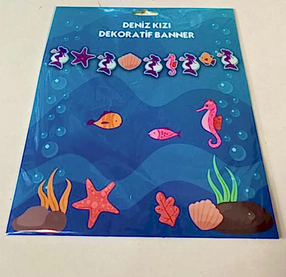 Happyland Deniz Kızı Dekoratif Banner