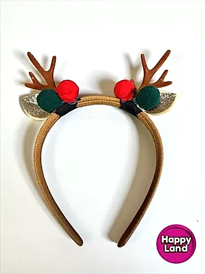 Yılbaşı Tacı Geyik Boynuzu Tasarımlı Yılbaşı Taç Aksesuar Yeni Yıl Taç Aksesuarı HPY15 