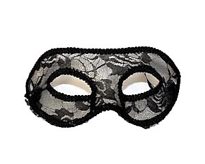 Happyland&nbsp;Dantelli Siyah Kumaş Göz Parti Maskesi﻿