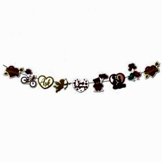 Happyland Seni Seviyorum Dekoratif Banner