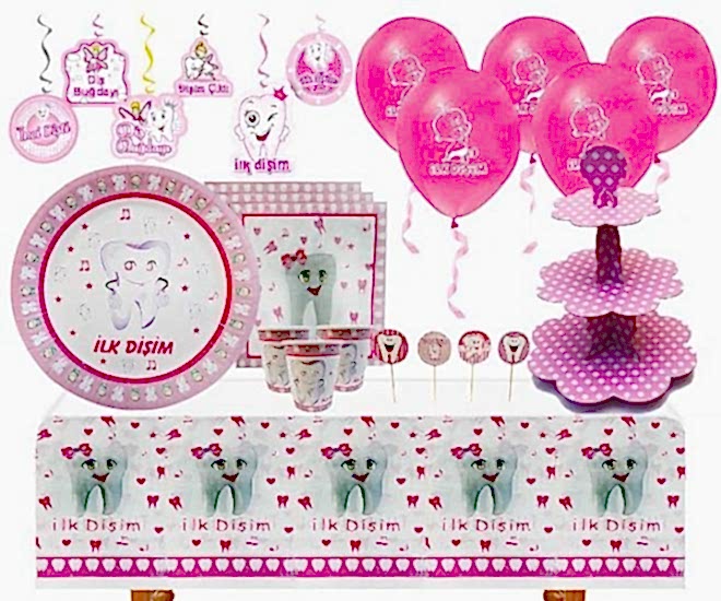 İlk Diş Konsepti Parti Seti 16 Kişilik