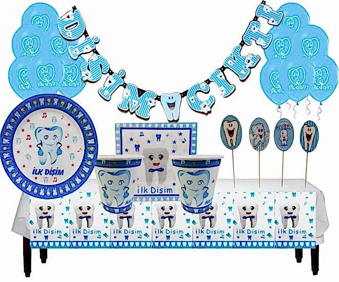 İlk Diş Konsepti Parti Seti 24 Kişilik