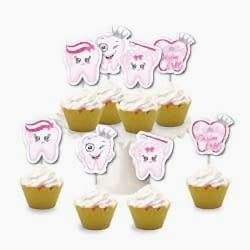 Dişim Çıktı Pembe Eva Kürdan 8’li Simli