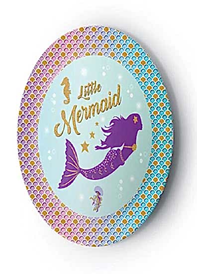 HappyLand Deniz Kızı Baskılı Tabak 8’li 