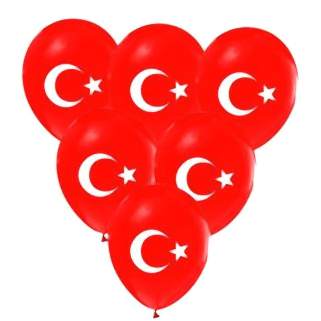 100 Lü Ayyıldız Baskılı Balon