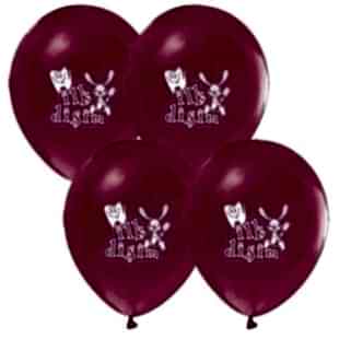 25 Adet İlk Dişim Baskılı Metalik Pembe Balon