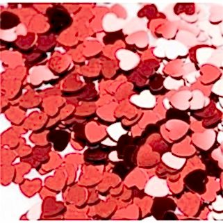 Kalp Figürlü Kırmızı Renk Masa Üzeri Serpme Konfeti 15 Gr