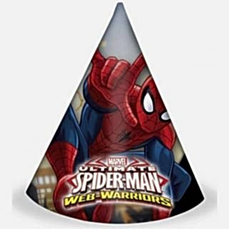 Spiderman Külah Şapka 6 Adet