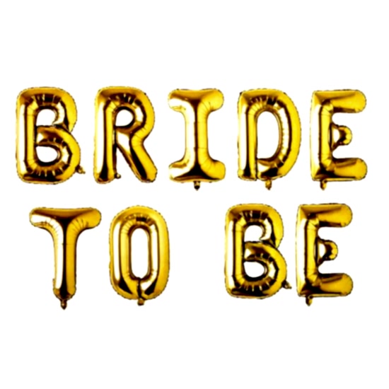 Happyland Bride To Be Gold Set Folyo Balon