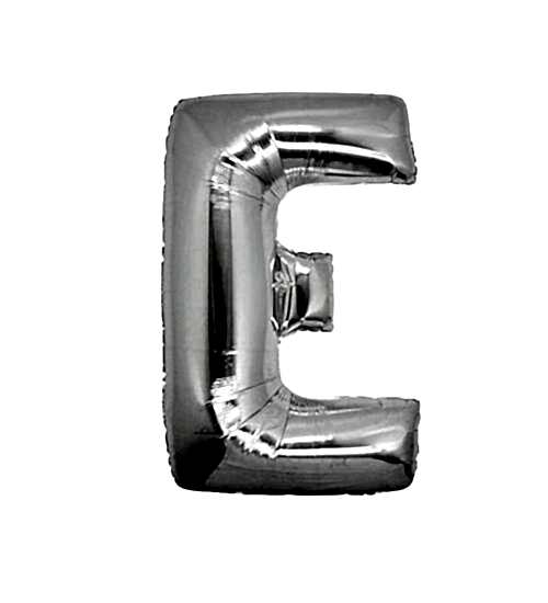 E Harfi Gümüş Folyo Balon 100 cm