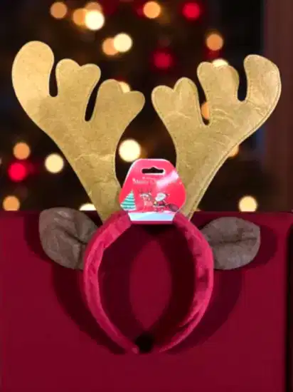 Happyland Yılbaşı Tacı GEyik Kulakları Tasarım Geyik Taç Yeni Yıl Aksesuar HPY19