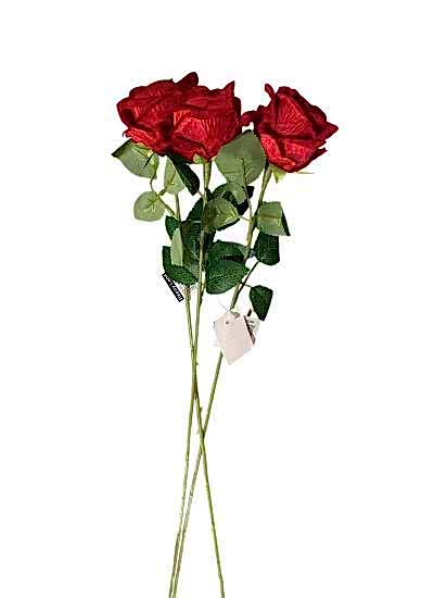 Yapay Çiçek 1 Adet Kırmızı Yapay Çiçek Gül Yıldönümü Evlilik teklifi Çiçeği