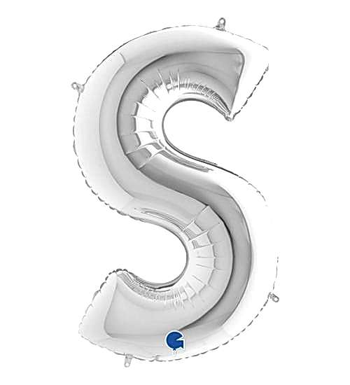 Folyo Harf Balon S Gümüş 40 İnç 101 Cm
