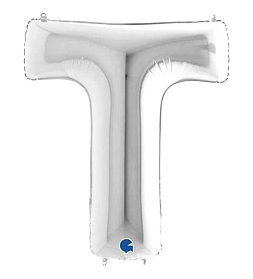 Folyo Harf Balon T Gümüş İnç 101 Cm