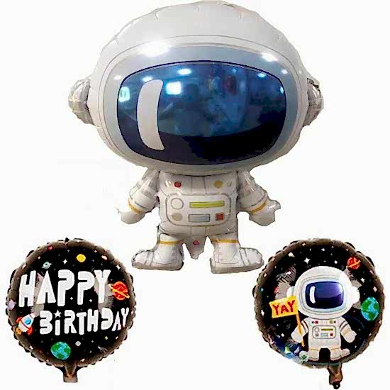 Happyland 3’lü Uzay Temalı Astronot Folyo Balon Set