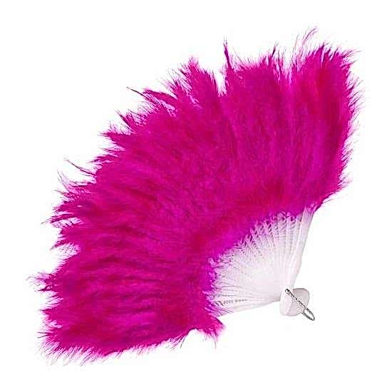 Happyland&nbsp;Tüylü Yelpaze Kına Yelpazesi Fuşya 27 cm * 37 cm﻿