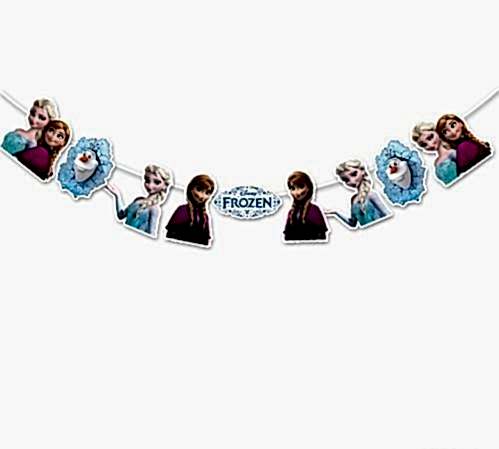 Happyland Frozen Elsa Anna Dekoratif Banner