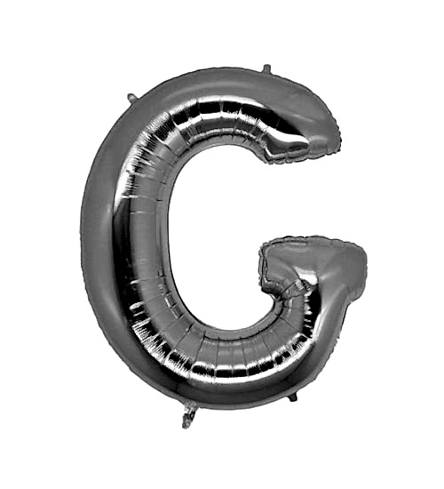 E Harfi Gümüş Folyo Balon 100 cm