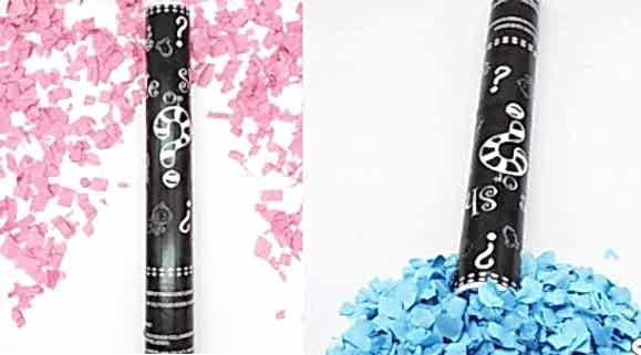 1 Kız 1 Erkek Cinsiyet Konfetisi Mavi ve Pembe Cinsiyet Konfetisi