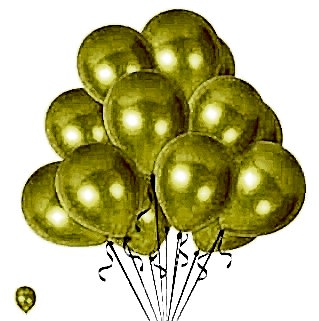 30 Adet Sarı Balon Metalik Parlak 30-35 Cm