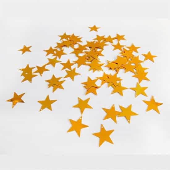 Gold Yıldızlar Masa Konfetisi