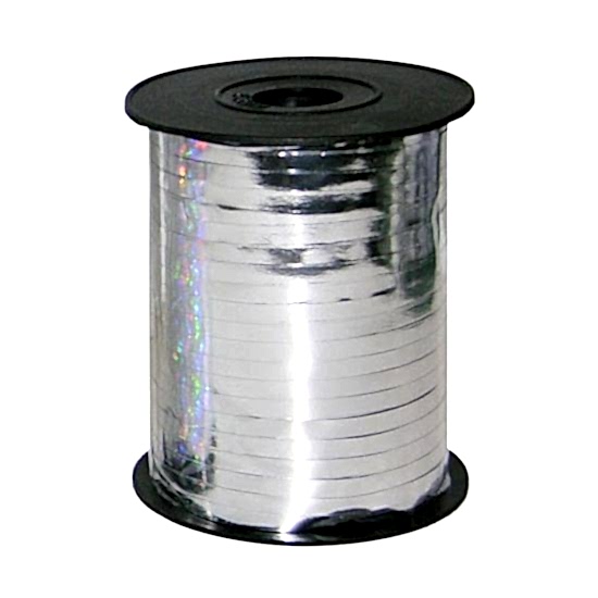 Gümüş Parlak Rafya - 8 mm x 200 metre