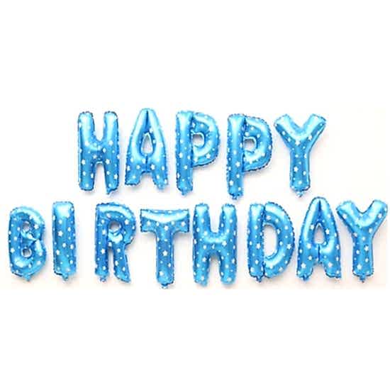 Happy Birthday Mavi Balon Seti
