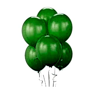 HAPPYLAND 25 Adet Metalik Lateks Balon Yeşil Renk