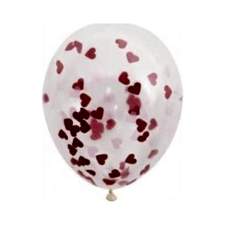 Happyland Kırmızı Şeffaf Balon İçi Masa Süsleri