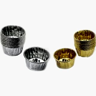 Cupcake Kalıbı Büyük Boy 62*40 Sufle-Muffin Altın/Gümüş (16 Adet)