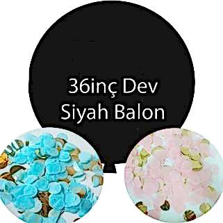 Happy Land Jumbo Siyah Erkek Balon Mavi