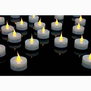 Tealight Led Mum - 4 Adet