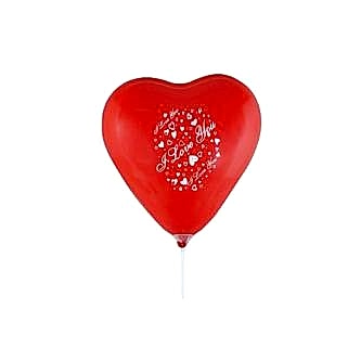 Seni Seviyorum Yazılı Kalp Balonları 50 Adet