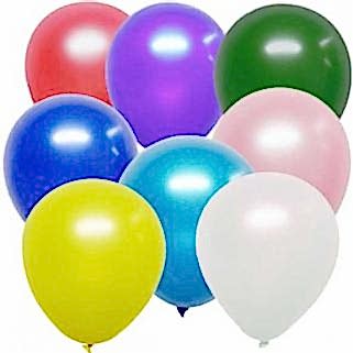 Karışık Renkli Metalik Balon