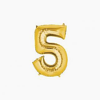 Rakam Folyo Balon - Altın-5
