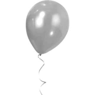 &nbsp;Metalik Gümüş Balon 50 Adet