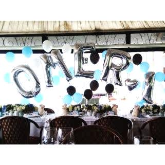 5 Rakam Gümüş Folyo Balon 100 Cm