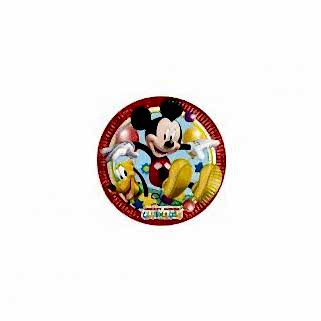 Mickey Playful Kağıt Tabak 8’Li 23X23Cm