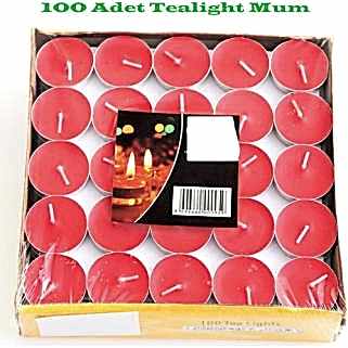 happyland Tealight Mum Kırmızı 50 adet