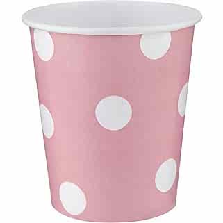 Pembe Karton Puantiye Bardak