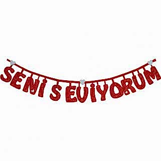 Keçe Seni Seviyorum Yazı