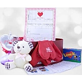 Kare Dekor Aşk Dolu Kalp Kutu