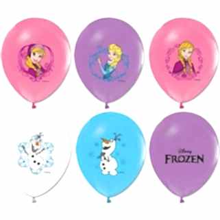 Çift Taraflı Frozen Baskılı Balon (10 Adet)