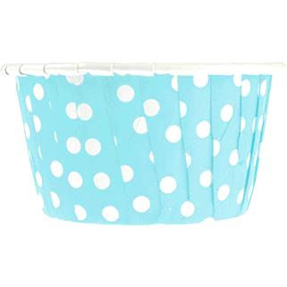 Mavi Puantiyeli Kek Kapsülü (50 Adet)