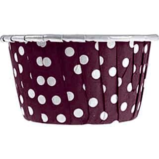 Pembe Puantiyeli Kek Kapsülü (50 Adet)