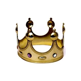 Balo Kral Tacı Altın Renk