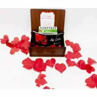 Aşk Bankası Aşkımı Bir Ömür Sakla Ahşap Hediye Kutusu