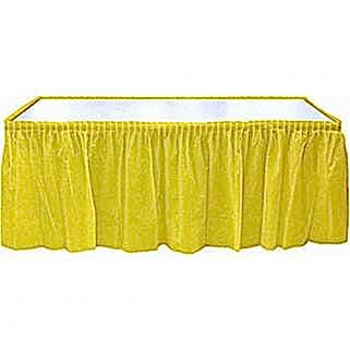 Sarı Plastik Masa Eteği